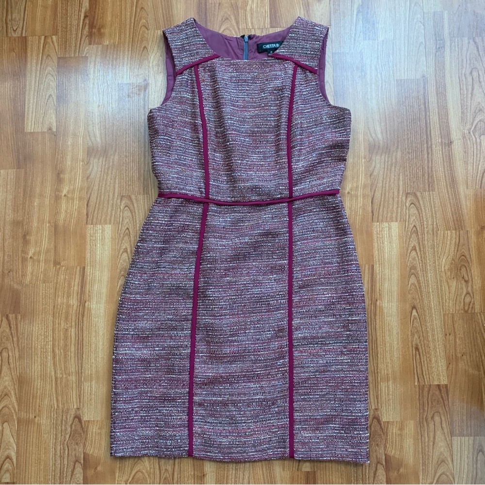 Chetta B sleeveless collared dress